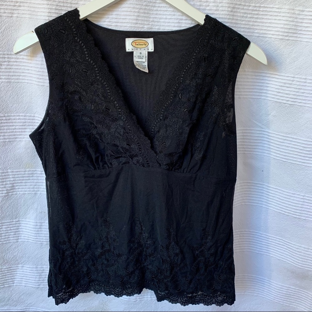 Talbot’s Petites Lace Sleeveless Top